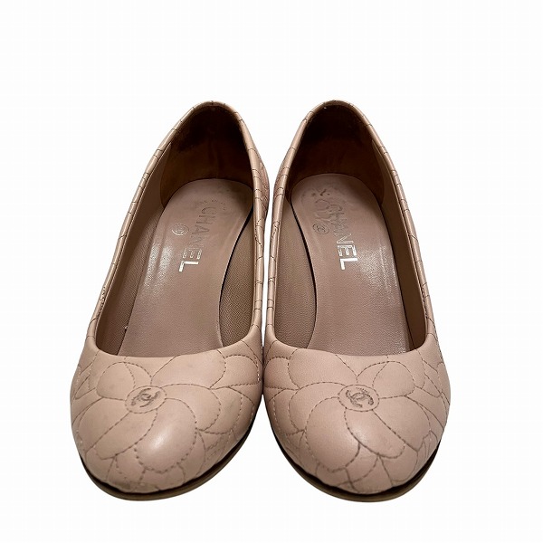 【通常価格より15%OFF】【ブランド】シャネル【カラー】ピンク【素材】レザー【サイズ】表記サイズ36 1/2(日本サイズ23.5cm相当)、ヒール約8cm【付属品】なし【ランク】C (使用感かなりあ
