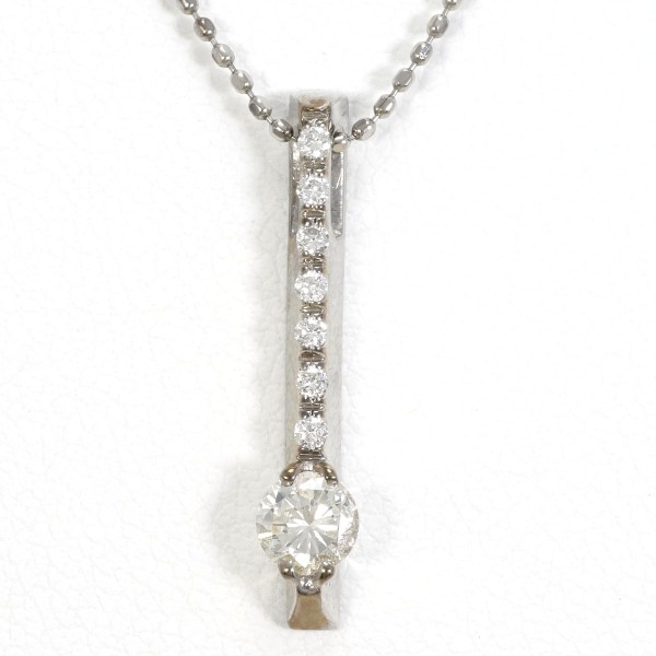 【通常価格より10%OFF】【素材】 K18/ホワイトゴールド【石目】 天然ダイアモンド 0.25ct 0.05ct クラリティー：I1 カラー：L カット：Fair 【総重量】 約2.7g【サイズ】