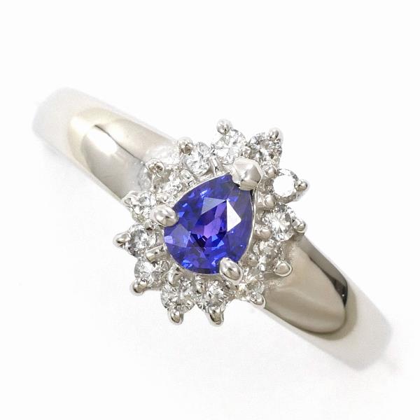 【通常価格より30%OFF】【素材】 PT900/プラチナ【石目】 サファイア 0.27ct ダイヤ 0.19ct【総重量】 約4.2g【サイズ】 約10号【最大幅】 約9mm【サイズ直し】 2サイズ