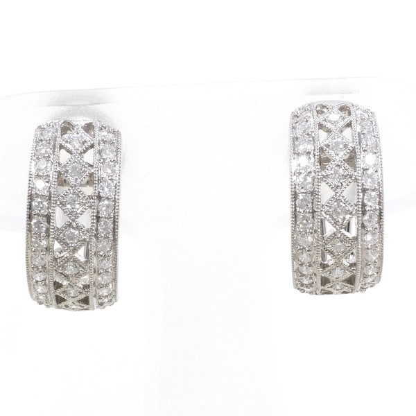 【通常価格より10%OFF】【素材】 K18/ホワイトゴールド【石目】 天然ダイアモンド 0.60ct 【総重量】 約7.6g【付属品】 カード式鑑別書(ジェムグレーディングシステムジャパン)【商品の