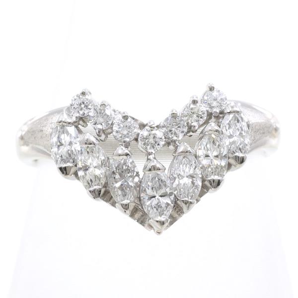 【通常価格より35%OFF】【素材】 Pm900/プラチナ【石目】 ダイヤ 0.45ct 0.12ct【総重量】 約5.2g【サイズ】 約10.5号【最大幅】 約10mm【サイズ直し】 不可【付属品】