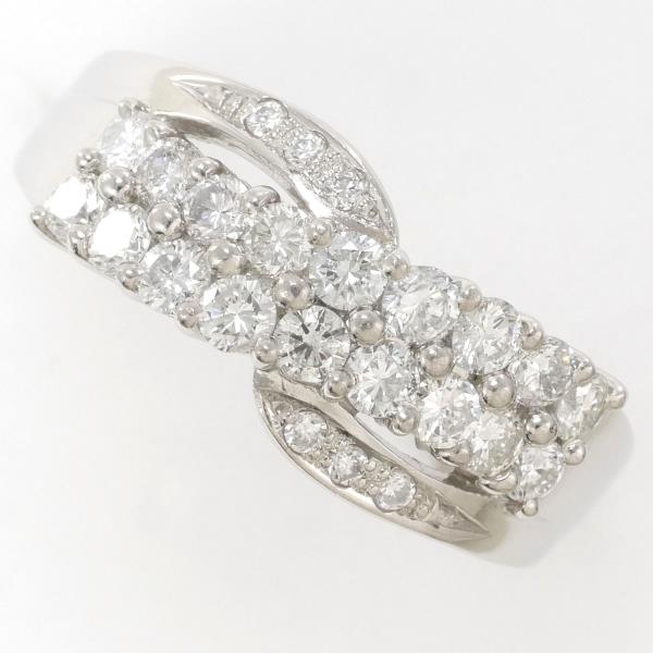 【通常価格より25%OFF】【素材】 PT900/プラチナ【石目】 天然ダイアモンド 0.83ct 【総重量】 約7.3g【サイズ】 約12.5号【最大幅】 約8mm【サイズ直し】 不可【付属品】 カ