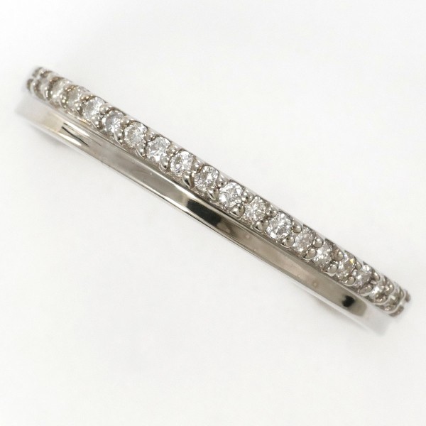 【通常価格より10%OFF】【素材】 K18/ホワイトゴールド【石目】 ダイヤ 0.13ct 【総重量】 約2.1g【サイズ】 約15号【最大幅】 約2.5mm【サイズ直し】 不可【付属品】 なし【商