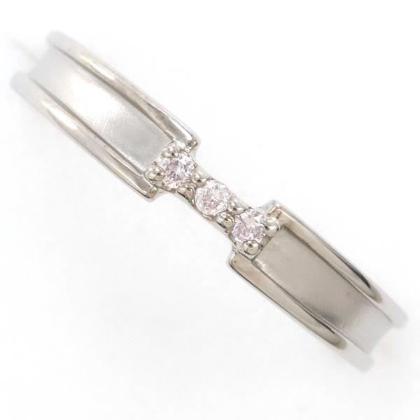 【通常価格より25%OFF】【素材】 K14/ホワイトゴールド【石目】 ダイヤ 0.03ct 【総重量】 約2.2g【サイズ】 約9.5号【最大幅】 約3mm【サイズ直し】 2サイズは可能(3万円以上