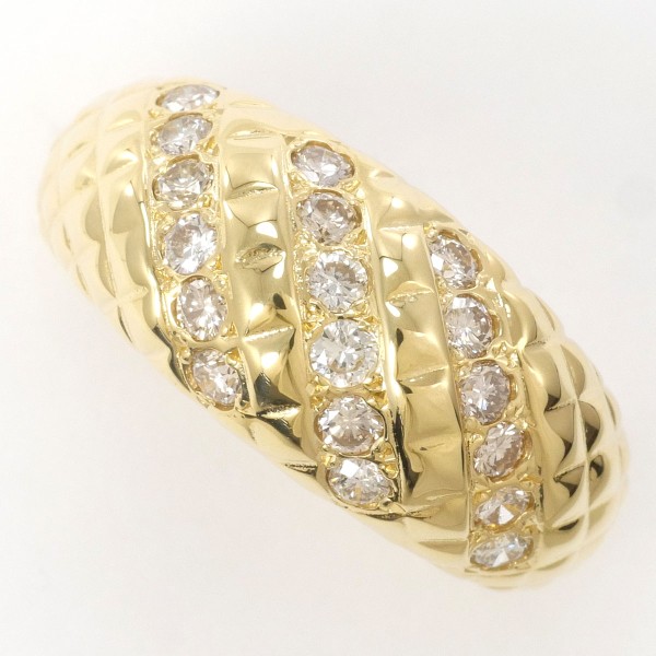 【通常価格より20%OFF】【素材】 K18/イエローゴールド【石目】 天然ダイアモンド 0.60ct 【総重量】 約7.1g【サイズ】 約13.5号【最大幅】 約10mm【サイズ直し】 不可【付属品