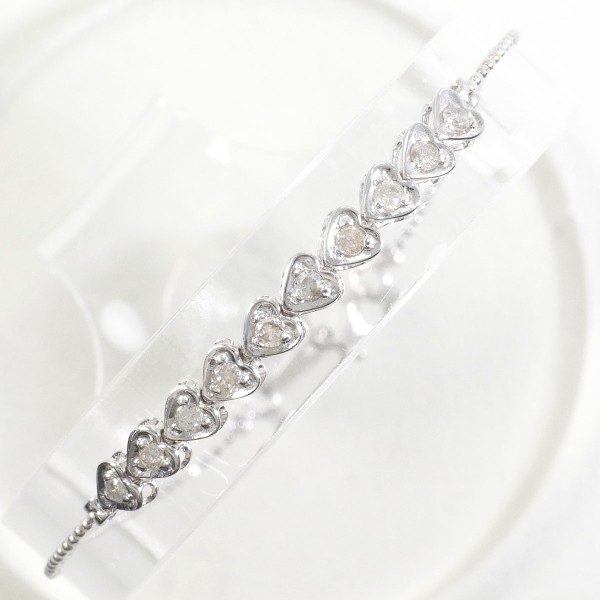 【通常価格より25%OFF】【素材】 K18/ホワイトゴールド【石目】 ダイヤ 0.20ct 【総重量】 約1.7g【サイズ】 チェーン：全長 約17.5cm(アジャスターなし)【付属品】 なし【商品