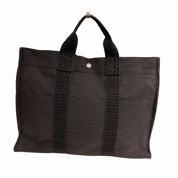 【通常価格より10%OFF】【ブランド】エルメス【商品名】エールラインMM【カラー】グレー【素材】キャンバス【仕様】外側：オープンポケット×6 内側：オープンポケット×1【サイズ】H約32cm×W約4