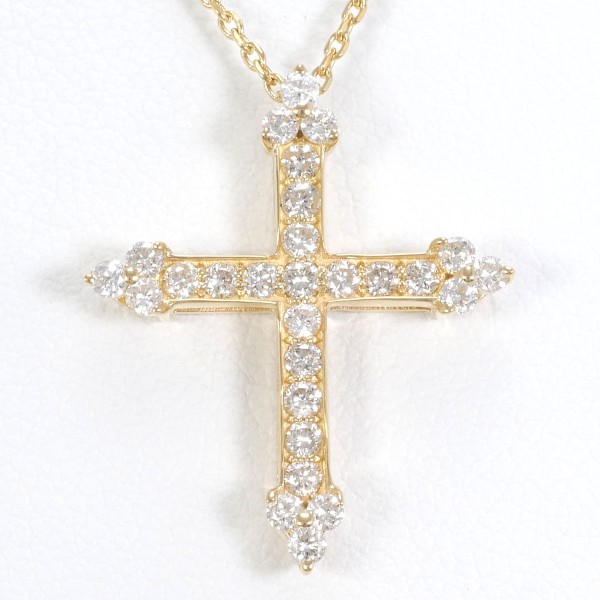 【通常価格より20%OFF】【素材】 K18/イエローゴールド【石目】 ダイヤ 0.30ct 【総重量】 約2.8g【サイズ】 トップ：全長 約20×17mm(トップとチェーン取り外し可)チェーン：全