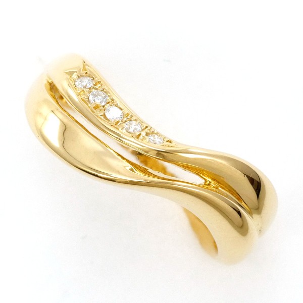 【通常価格より20%OFF】【素材】 K18/イエローゴールド【石目】 ダイヤ 0.05ct 【総重量】 約3.6g【サイズ】 約10.5号【最大幅】 約7mm【サイズ直し】 不可【付属品】 なし【商