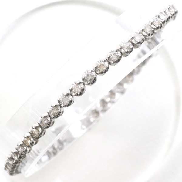 【通常価格より5%OFF】【素材】 K18/ホワイトゴールド【石目】 天然ダイアモンド 1.00ct 【総重量】 約6.7g【サイズ】 チェーン：全長 約17cm(アジャスターなし)【付属品】 カード
