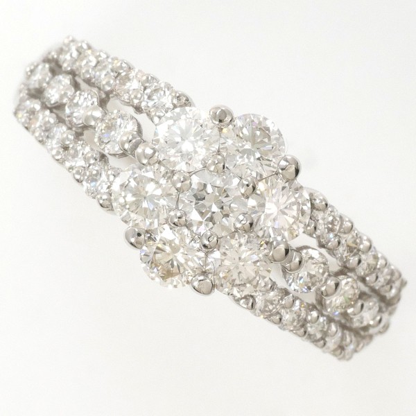 【素材】 PT900/プラチナ 【石目】 ダイヤ 1.00ct 【総重量】 約3.7g 【サイズ】 約13号 【最大幅】 約8mm 【サイズ直し】 不可 【付属品】 なし 【商品の状態】 新品仕上げ済
