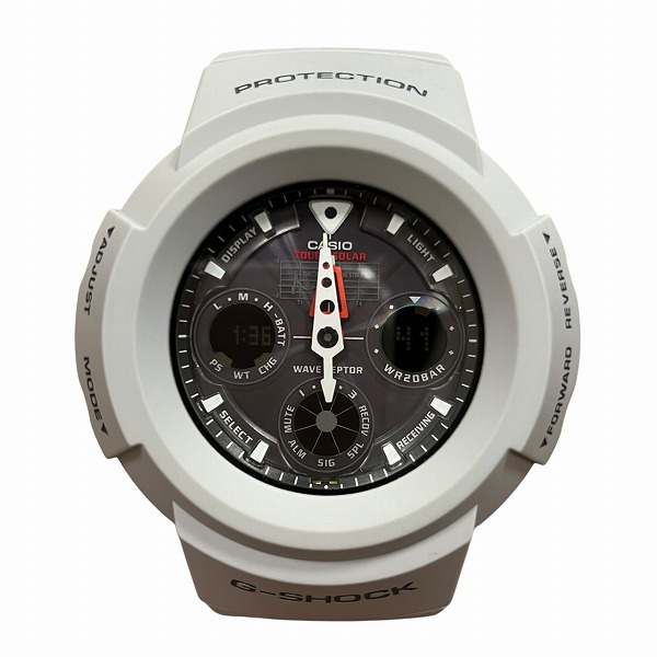 ブランド:カシオ 品名:G-SHOCK 型番:AWG-500BJ-8AJF シリアル:202A314F ムーヴメント:電波ソーラー 材質:樹脂×SS サイズ:ケース幅(リューズ含まず)×厚さ×腕回り最