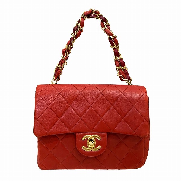 【通常価格より20%OFF】【ブランド】シャネル【ライン】マトラッセ【商品名】ミニマトラッセ17【シリアル】0914114【カラー】レッド【素材】ラムスキン【仕様】外側:オープンポケット×1 内側:フ