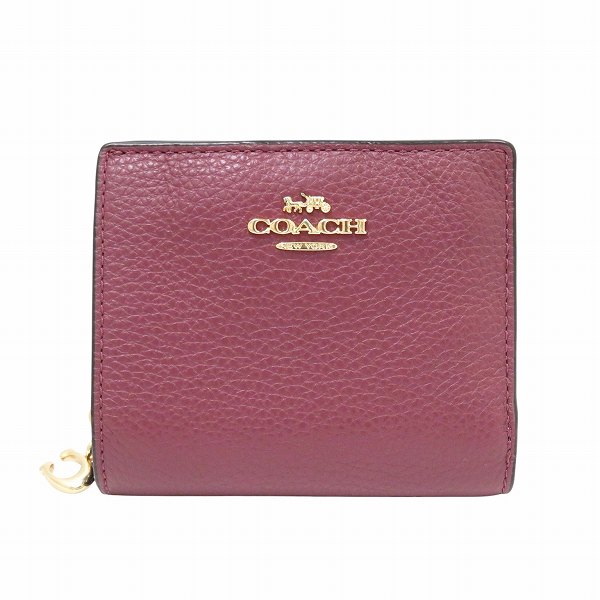 【通常価格より15%OFF】【ブランド】コーチ【型番】C2144【カラー】ワインレッド【素材】レザー【仕様】お札入れ×1、小銭入れ×1 カード入れ×4、ポケット×2【サイズ】H約9.5cm×W約10.