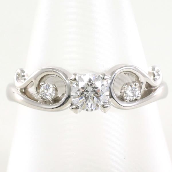 【通常価格より40%OFF】【素材】 PT950/プラチナ【石目】 天然ダイアモンド 0.344ct 0.05ct サファイアクラリティー：SI1 カラー：D カット：Very good【総重量】 約