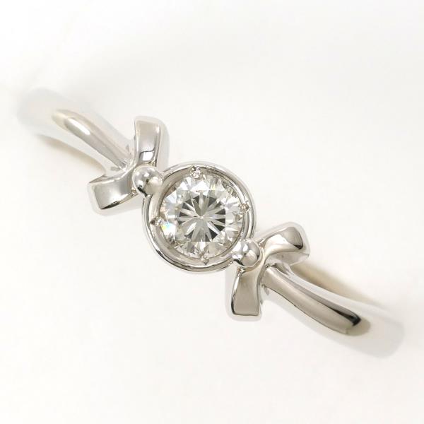 【通常価格より35%OFF】【素材】 PT900/プラチナ【石目】 天然ダイヤモンド 0.20ct クラリティー：SI-2 カラー：H カット：Fair【総重量】 約3.6g【サイズ】 約15号【最大