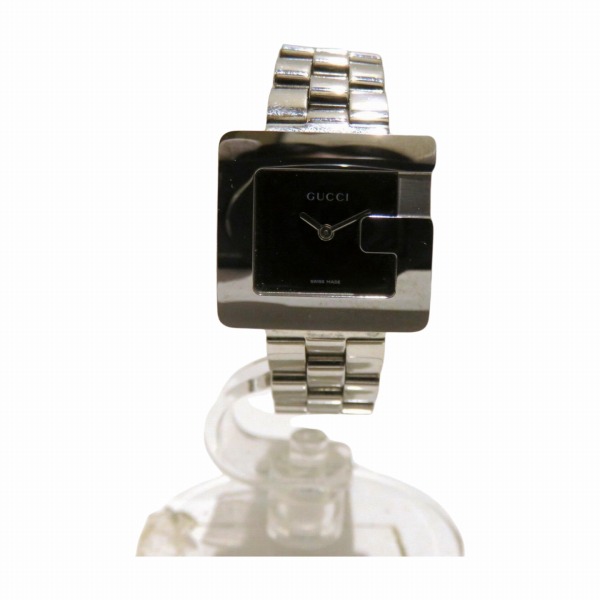 グッチ GUCCI Gフェイス 3600L クォーツ ブラック文字盤 スクウェア 時計 腕時計 レディース【中古】