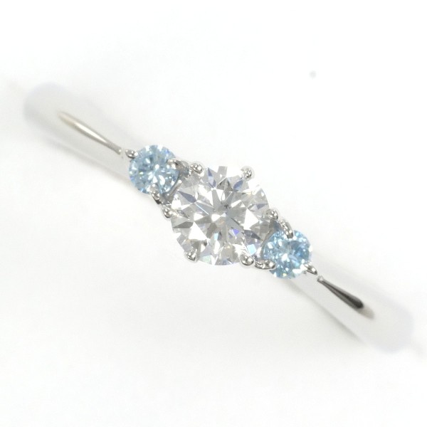 【通常価格より10%OFF】【素材】 PT900/プラチナ【石目】 天然ダイアモンド 0.215ct ブルーダイヤ 0.06ctクラリティー：SI1 カラー：D カット：3Excellent【総重量】